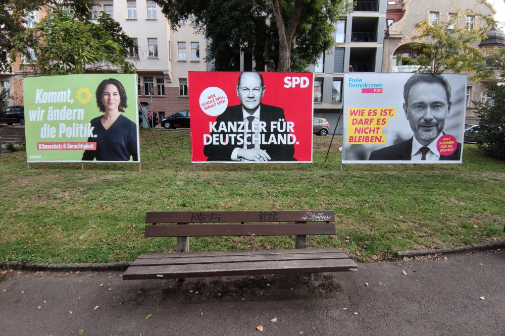 Wahlplakate von Grünen