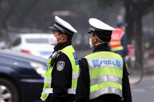 Polizisten in China