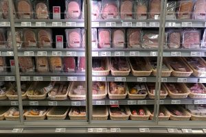 Fleisch und Wurst im Supermarkt