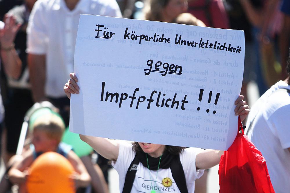 Protest gegen Impfpflicht