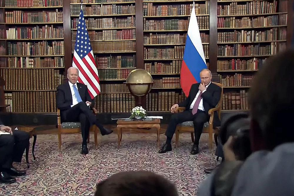 Joe Biden und Wladimir Putin am 16.06.2021
