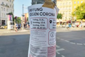 Aufruf zur Stadtteil-Impfung in Berlin-Kreuzberg