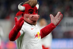 Maskottchen von RB Leipzig (Archiv)