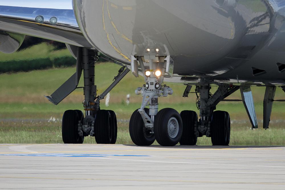 Fahrwerk einer Boeing 747-400