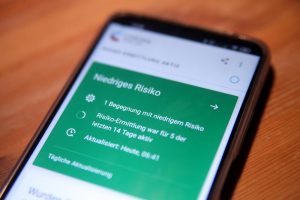 Corona-Warn-App mit Risikobegegnung