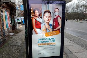 Werbung für Impfkampagne