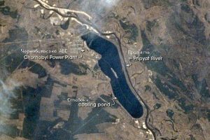 Satellitenbild von Tschernobyl