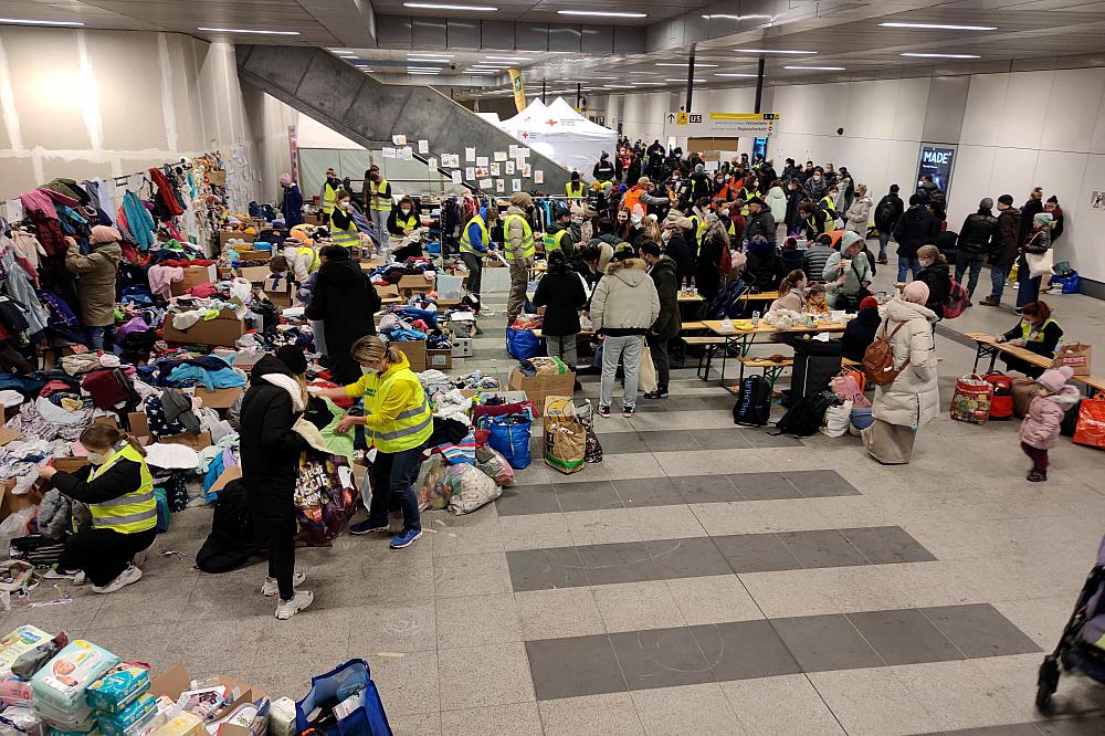 Hilfsgüter für Flüchtlinge aus der Ukraine in Deutschland