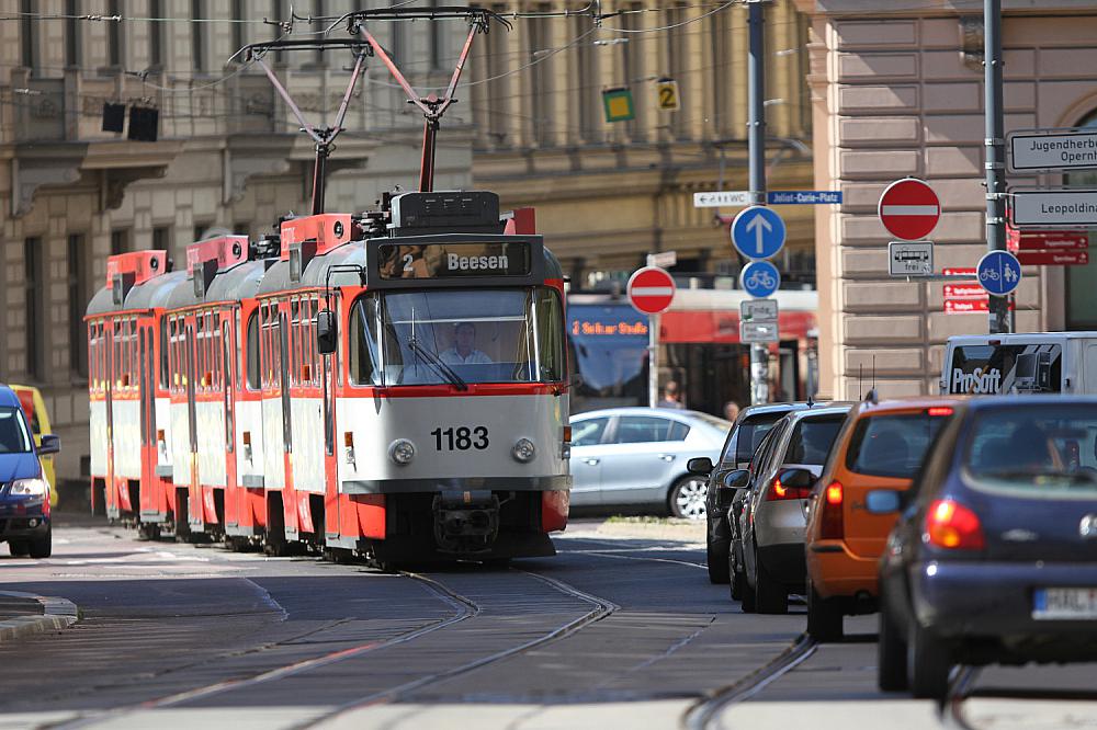 Straßenbahn in Halle