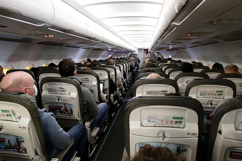 Flugpassagiere während der Coronakrise