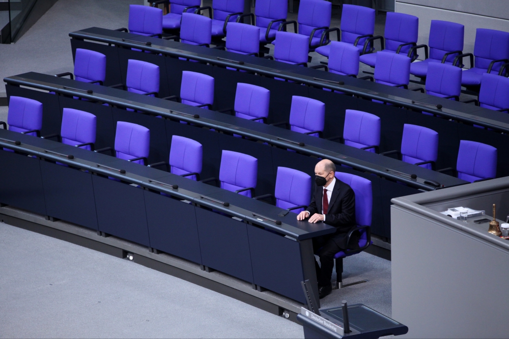 Olaf Scholz im Bundestag