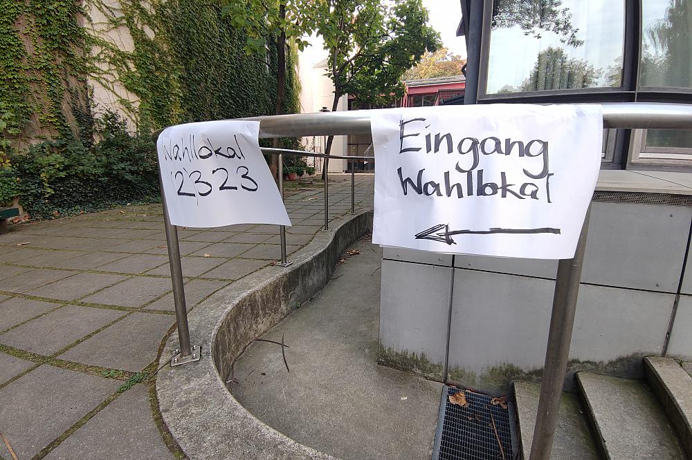 Wahllokal am 26.09.2021