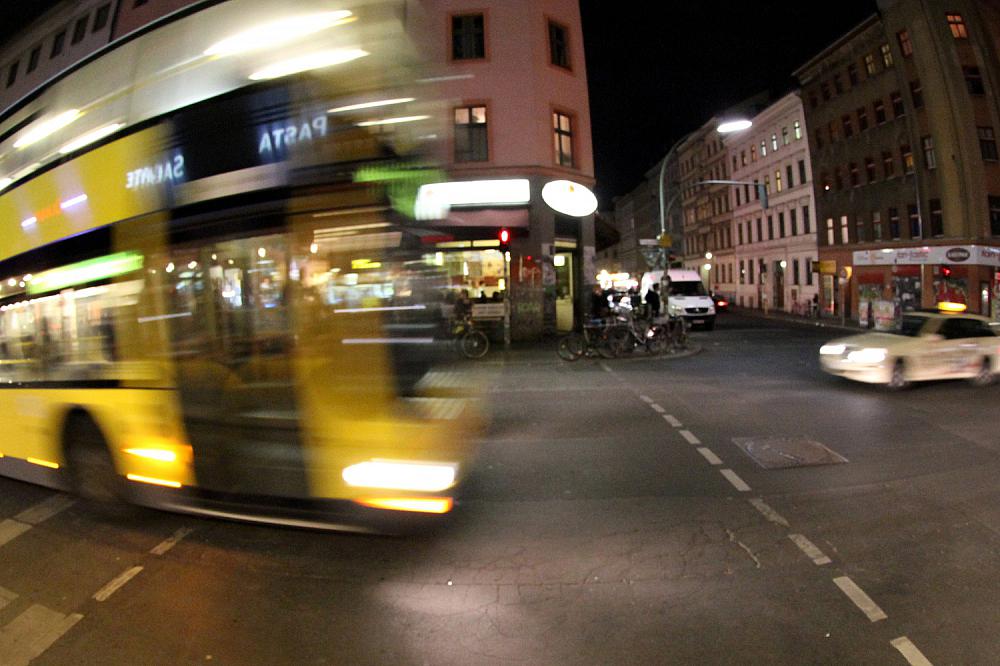 Nachtbus in Berlin-Kreuzberg