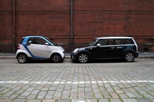 Carsharing-Anbieter in früherer Lackierung