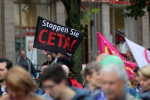 Demonstration gegen TTIP und Ceta