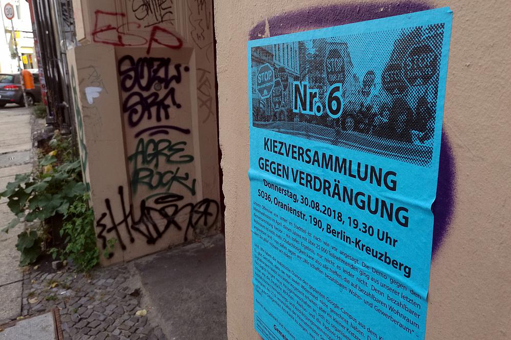 Organisierter Protest gegen Gentrifizierung