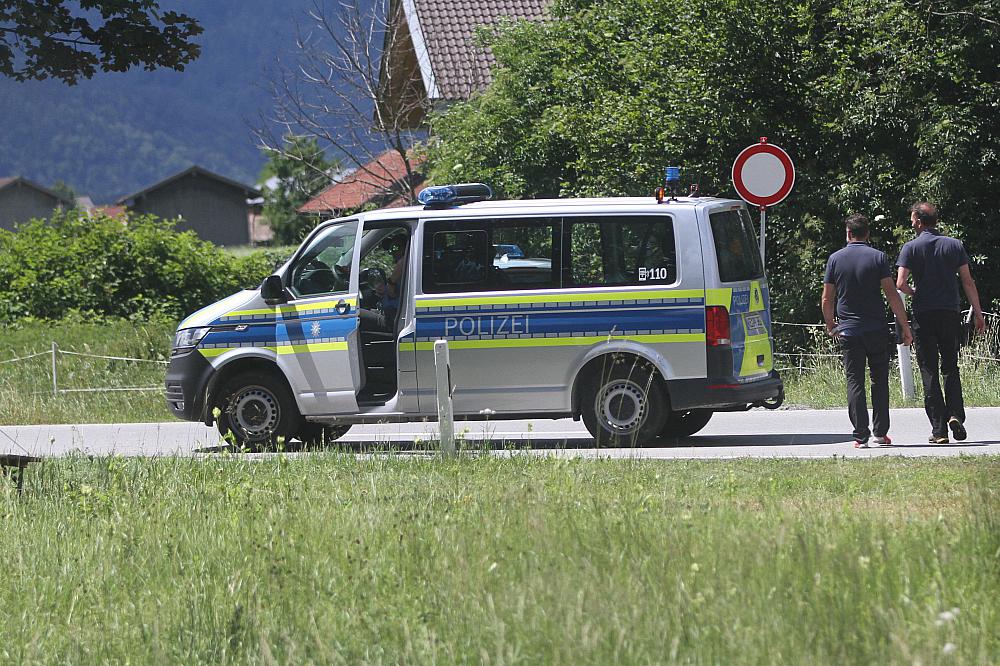 Polizei beim G7-Gipfel 2022 nahe Schloss Elmau