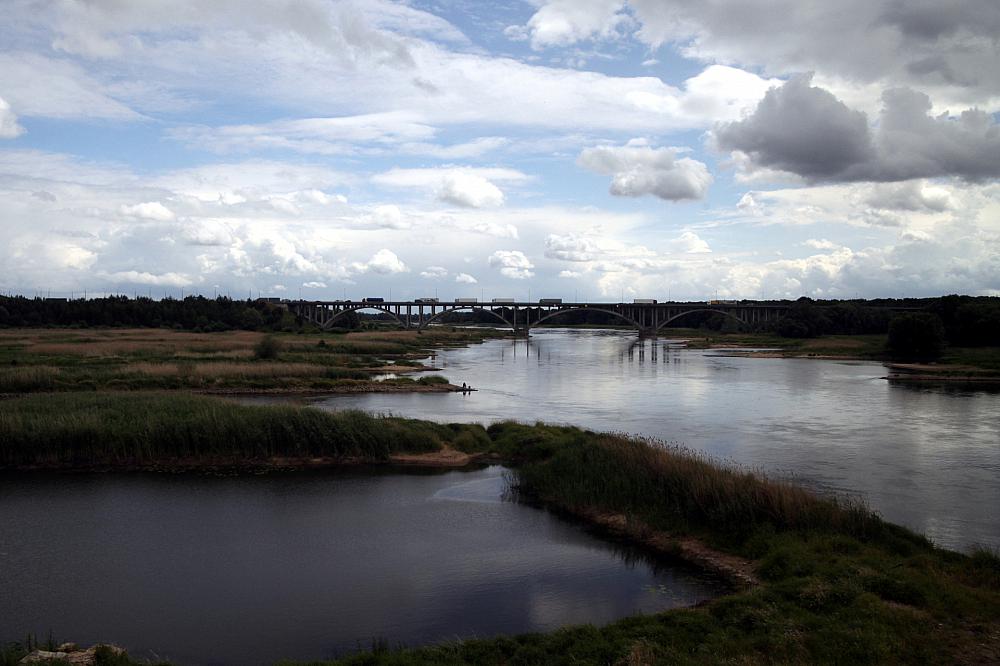 Fluss Oder an der Grenze Deutschland - Polen (Archiv)