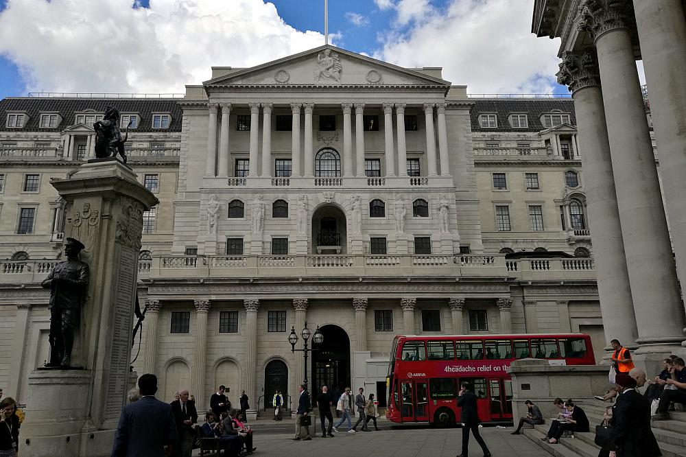 Bank of England im Finanzviertel von London (Archiv)