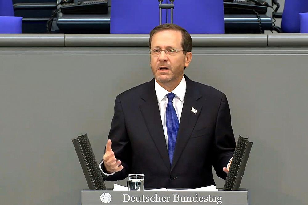 Jitzchak Herzog am 6.9.2022 im Bundestag