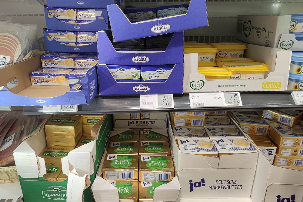 Butter in einem Supermarkt