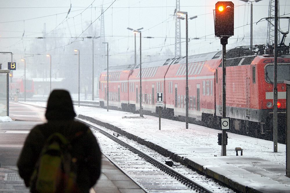 Winter bei der Deutschen Bahn