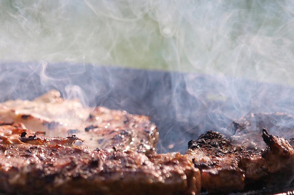 Steak auf einem Grill