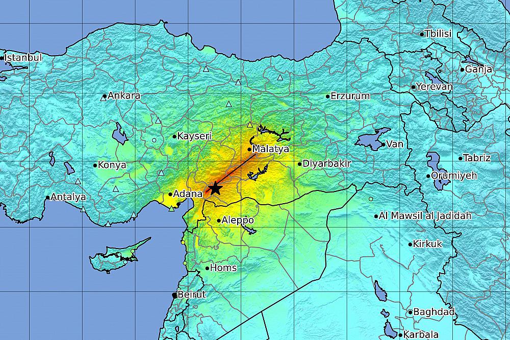 Erdbeben in der Türkei am 06.02.2023