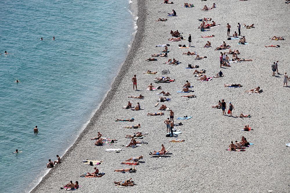 Menschen am Strand