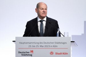 Olaf Scholz am 24.05.2023 beim Deutschen Städtetag