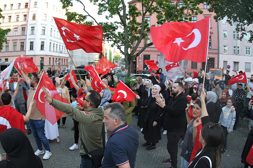 Anhänger von Erdogan am 28.05.2023