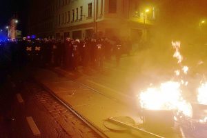 Proteste in Leipzig in der Nacht auf den 04.06.2023