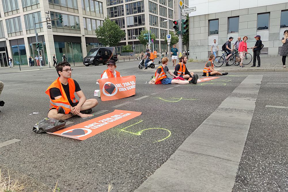 Protest von "Letzter Generation" am 19.06.2023