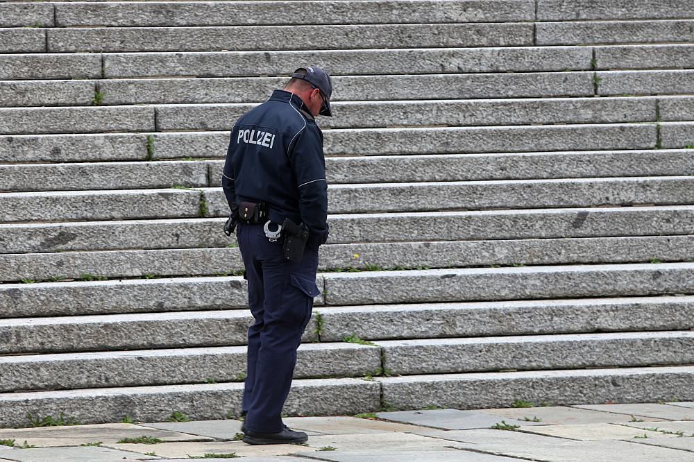 Polizei vor dem Bundestag (Archiv)