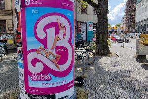 Werbung für Barbie-Film im Juli 2023