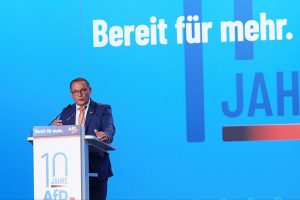 Tino Chrupalla auf AfD-Parteitag am 28.07.2023