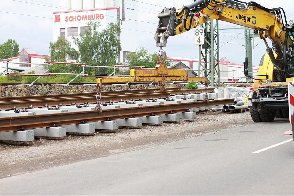 Bahn-Baustelle in Halle-Kanena (Archiv)