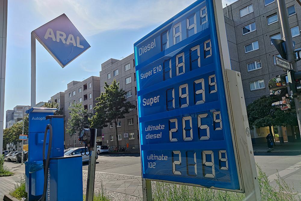 Aral-Tankstelle im September 2023