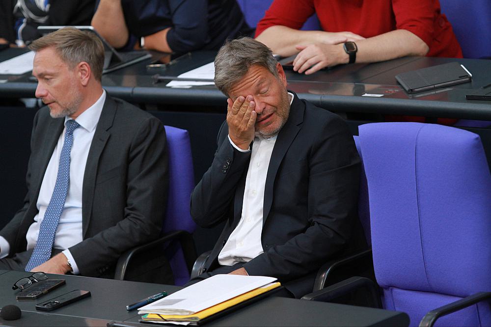 Christian Lindner und Robert Habeck am 08.09.2023