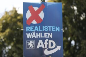 Wahlplakat der AfD zur Landtagswahl in Hessen 2023