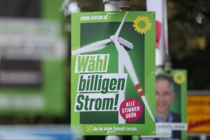 Grünen-Wahlplakat zur Landtagswahl in Bayern 2023 (Archiv)