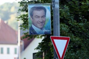 CSU-Wahlplakat zur Landtagswahl in Bayern 2023 (Archiv)