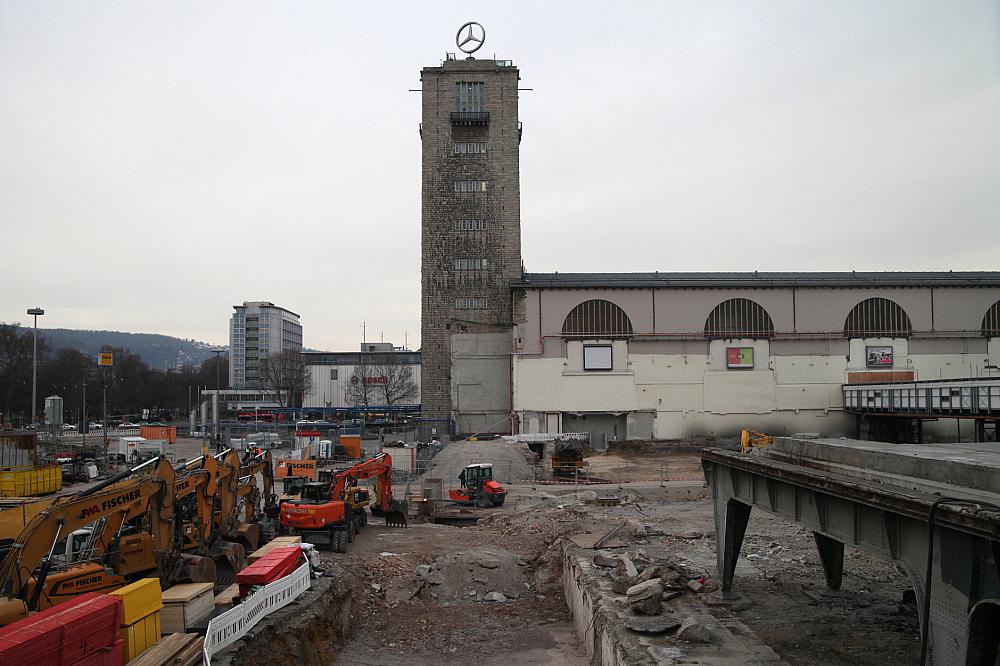 Stuttgart-21-Baustelle am Stuttgarter Hauptbahnhof