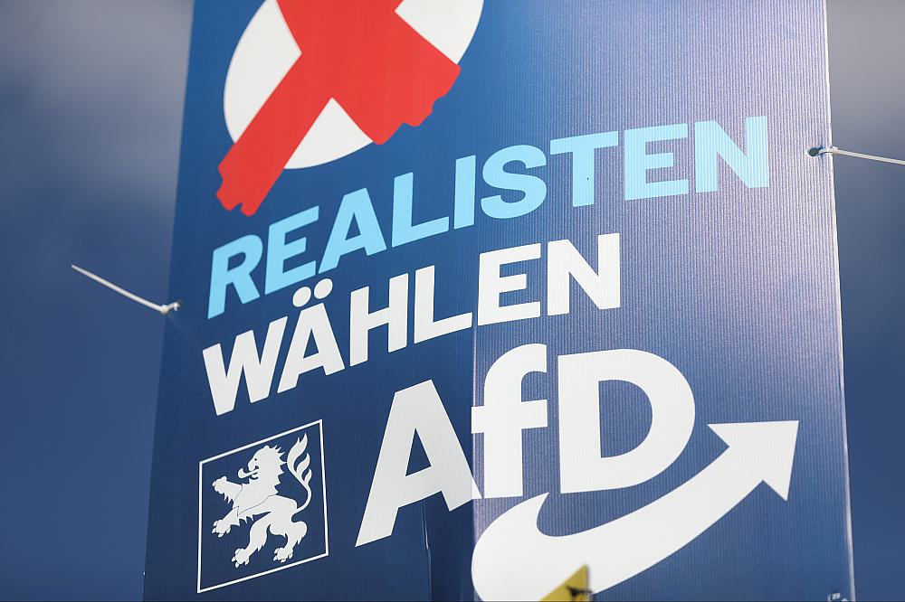 Wahlplakat der AfD zur Landtagswahl in Hessen 2023 (Archiv)