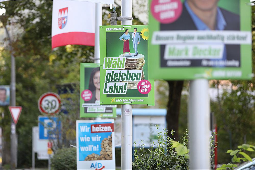 Wahlplakate zur Landtagswahl in Bayern 2023 (Archiv)