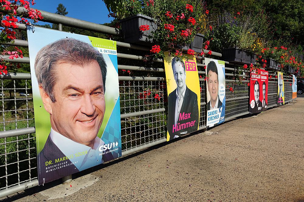 Wahlplakate zur Landtagswahl in Bayern 2023 (Archiv)