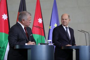 Abdullah II. bin al-Hussein und Olaf Scholz (Archiv)