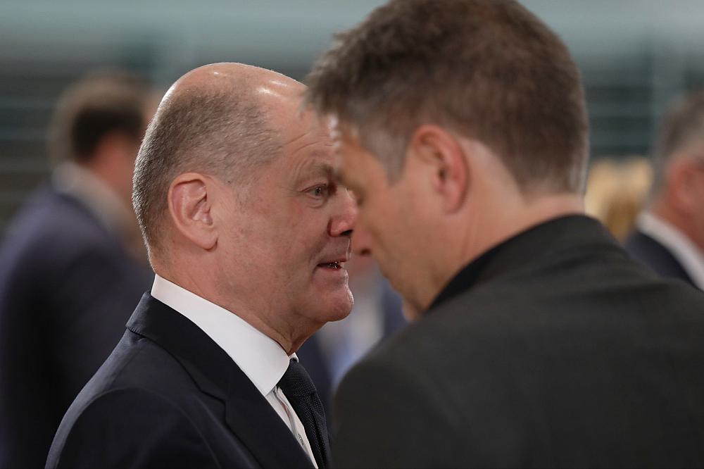 Olaf Scholz und Robert Habeck am 06.11.2023