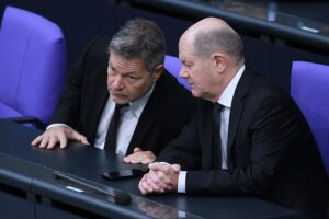 Robert Habeck und Olaf Scholz am 09.11.2023