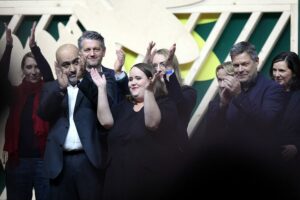 Grünen-Spitze auf Parteitag (Archiv)